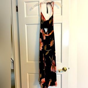 reformation cut out midi dress